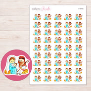I-16781 planner sticker sheet with enlarged sticker detail