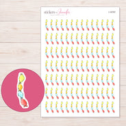 I-16787 planner sticker sheet with enlarged sticker detail
