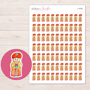 I-16789 planner sticker sheet with enlarged sticker detail