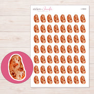 I-16833 planner sticker sheet with enlarged sticker detail