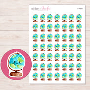 I-16838 planner sticker sheet with enlarged sticker detail
