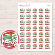 I-16840 planner sticker sheet with enlarged sticker detail