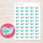 I-16843 planner sticker sheet with enlarged sticker detail