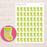 I-16917 planner sticker sheet with enlarged sticker detail