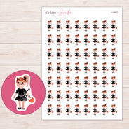 I-16973 planner sticker sheet with enlarged sticker detail
