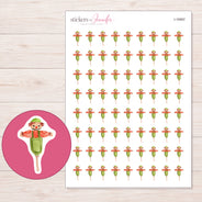 I-16997 planner sticker sheet with enlarged sticker detail