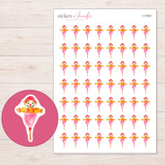 I-17004 planner sticker sheet with enlarged sticker detail