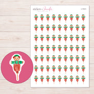 I-17011 planner sticker sheet with enlarged sticker detail