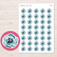 I-17022 planner sticker sheet with enlarged sticker detail