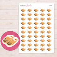 I-17027 planner sticker sheet with enlarged sticker detail