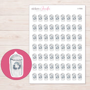 I-17032 planner sticker sheet with enlarged sticker detail