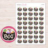 I-17034 planner sticker sheet with enlarged sticker detail