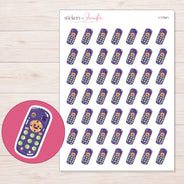 I-17041 planner sticker sheet with enlarged sticker detail