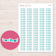 I-17047 planner sticker sheet with enlarged sticker detail