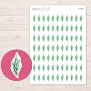 I-17050 planner sticker sheet with enlarged sticker detail