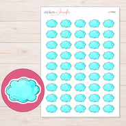 I-17052 planner sticker sheet with enlarged sticker detail