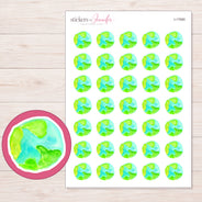 I-17060 planner sticker sheet with enlarged sticker detail