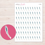 I-17064 planner sticker sheet with enlarged sticker detail