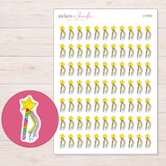 I-17072 planner sticker sheet with enlarged sticker detail
