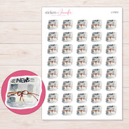 I-17073 planner sticker sheet with enlarged sticker detail