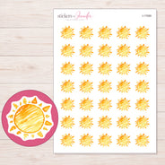 I-17089 planner sticker sheet with enlarged sticker detail