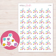 I-17090 planner sticker sheet with enlarged sticker detail