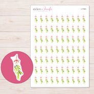 I-17091 planner sticker sheet with enlarged sticker detail
