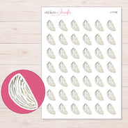 I-17105 planner sticker sheet with enlarged sticker detail