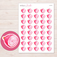 I-17111 planner sticker sheet with enlarged sticker detail