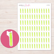 I-17119 planner sticker sheet with enlarged sticker detail