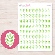 I-17124 planner sticker sheet with enlarged sticker detail