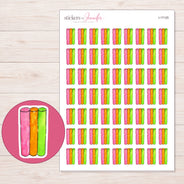 I-17125 planner sticker sheet with enlarged sticker detail