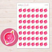I-17129 planner sticker sheet with enlarged sticker detail