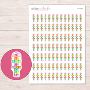 I-17131 planner sticker sheet with enlarged sticker detail