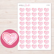 I-17155 planner sticker sheet with enlarged sticker detail