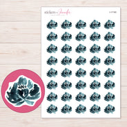 I-17160 planner sticker sheet with enlarged sticker detail