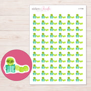 I-17168 planner sticker sheet with enlarged sticker detail