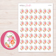 I-17175 planner sticker sheet with enlarged sticker detail