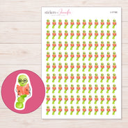 I-17180 planner sticker sheet with enlarged sticker detail