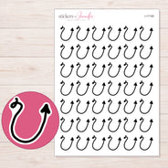 I-17185 planner sticker sheet with enlarged sticker detail