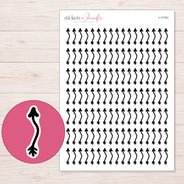 I-17191 planner sticker sheet with enlarged sticker detail