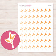 I-17202 planner sticker sheet with enlarged sticker detail
