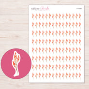I-17208 planner sticker sheet with enlarged sticker detail