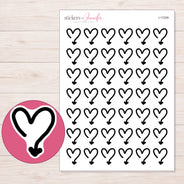 I-17209 planner sticker sheet with enlarged sticker detail