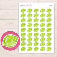 I-17219 planner sticker sheet with enlarged sticker detail