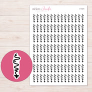 I-17221 planner sticker sheet with enlarged sticker detail