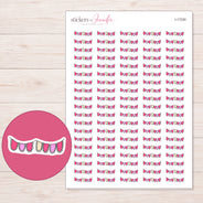 I-17230 planner sticker sheet with enlarged sticker detail