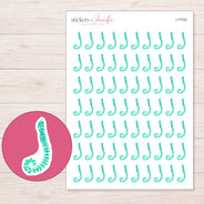 I-17232 planner sticker sheet with enlarged sticker detail