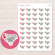 I-17234 planner sticker sheet with enlarged sticker detail
