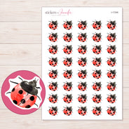 I-17246 planner sticker sheet with enlarged sticker detail
